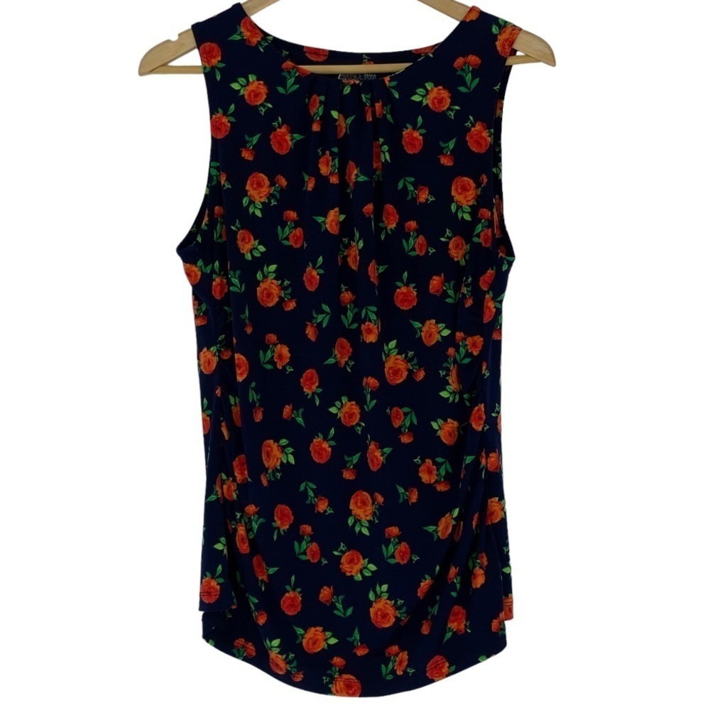 New York and Company 7th Avenue Design Studio Sleeveless Floral Print Blouse